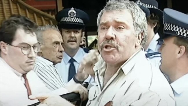 'Democracy Manifest' - a now-viral video of a man's 1991 arrest outside a Brisbane restaurant in which he exclaims to police: 