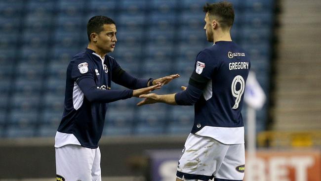 Tim Cahill comes on as a substitute during his time at Millwall.