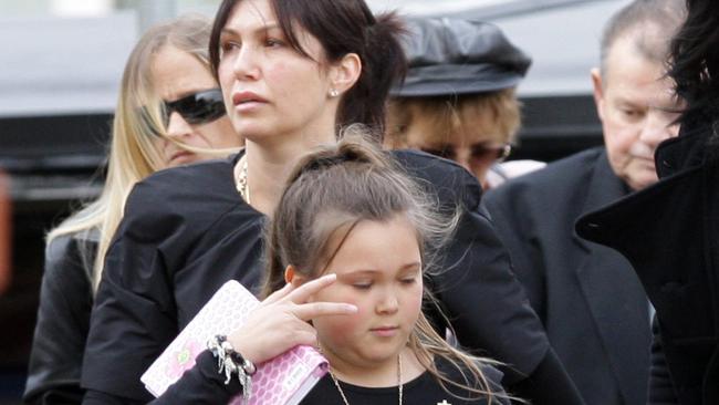 Roberta and Dhakota Williams at Carl’s funeral.