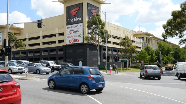 Springvale Rd at Glen Waverley is where heavy traffic and a popular shopping precinct clash. Picture: Lawrence Pinder