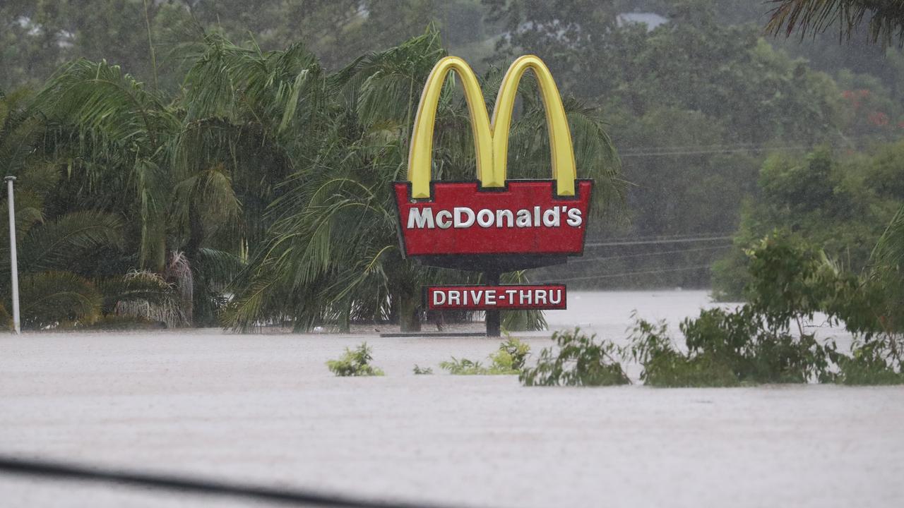 Flooding in Lismore in northern New South Wales on February 28. Picture: AAP Image/Jason O'Brien