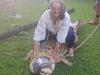 I fought off the croc with a magpie goose