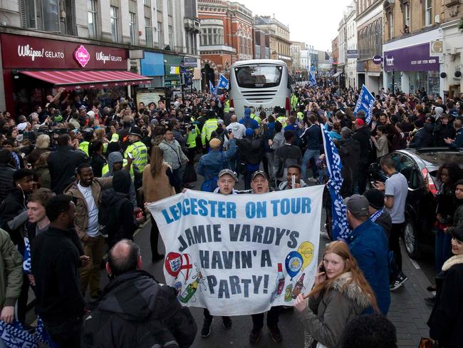 Scenes in Leicester.