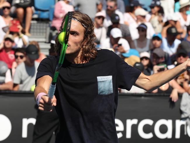 Stefanos Tsitsipas says his near-death experience taught him to “fear nothing on the court”.