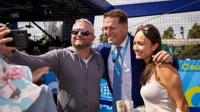 Stefanovic signs autographs and takes photos with fans. Picture: Mark Stewart