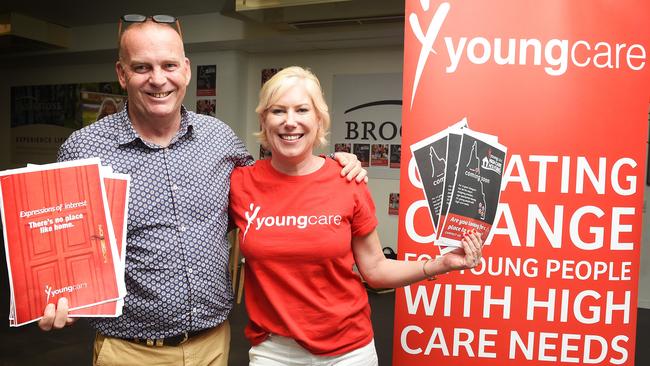 Youngcare connect manager Shane Jamieson and Youngcare family liaison officer Pep Hampson.