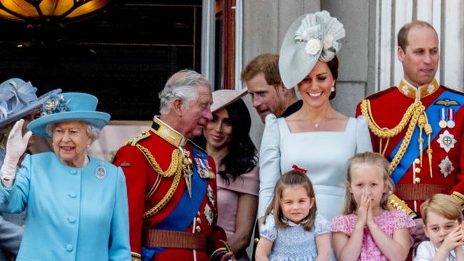 Remove the royal titles and this is very literally just a family standing on their balcony. Picture: Robin Utrecht