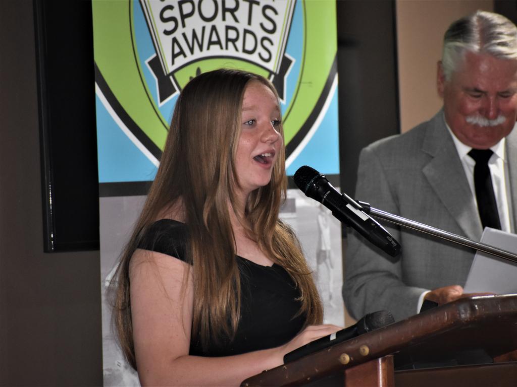 Grafton Shoppingworld Junior Female of the Year Andrea Thomson emerged as a star of the future at the 2020 Clarence Valley Sports Awards at Grafton District Services Club on Saturday, 14th November, 2020. Photo Bill North / The Daily Examiner