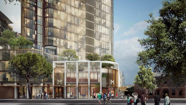 Artist impressions of what will be the largest residential tower in Parramatta at 180 George St.