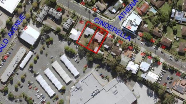 An aerial view of the site in Springwood. Image: Contributed