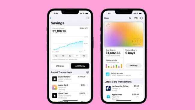 Apple has launched a savings account in the Wallet app. Picture: Supplied