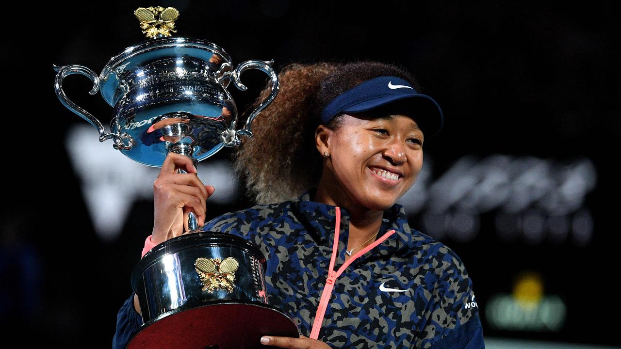 Defending champion Japan's Naomi Osaka presents the biggest hurdle for Australia’s Ash Barty. Picture: AFP