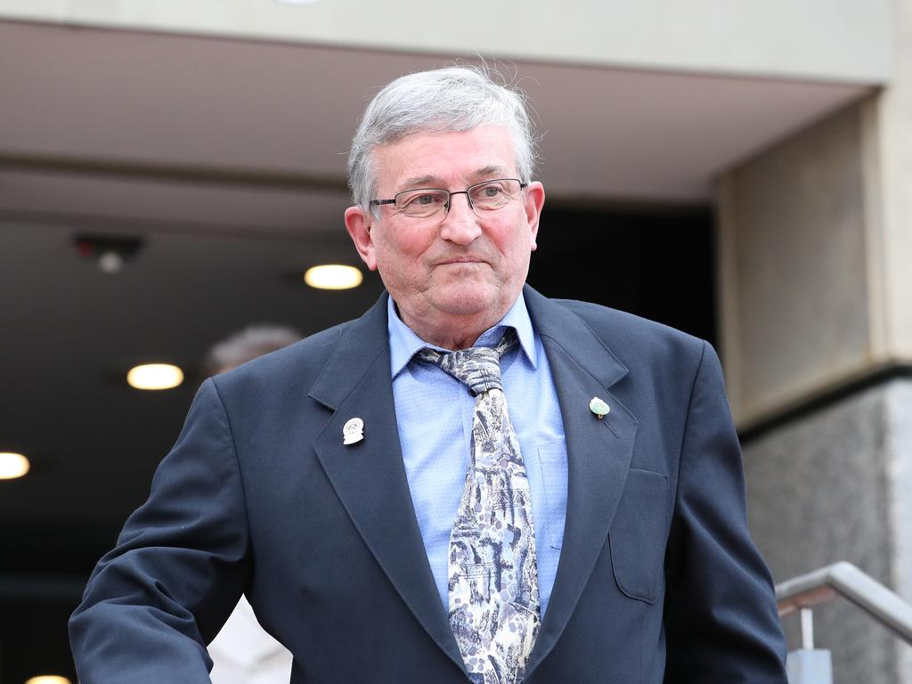 Stuart Woods leaves Hobart Magistrate Courts. Picture: Zak Simmonds