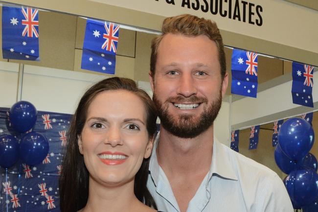 <p>Esmeralda and Daniel Moloney at The Event for Ray White Surfers Paradise at RACV Royal Pines Resort, Benowa. Picture: Regina King</p>