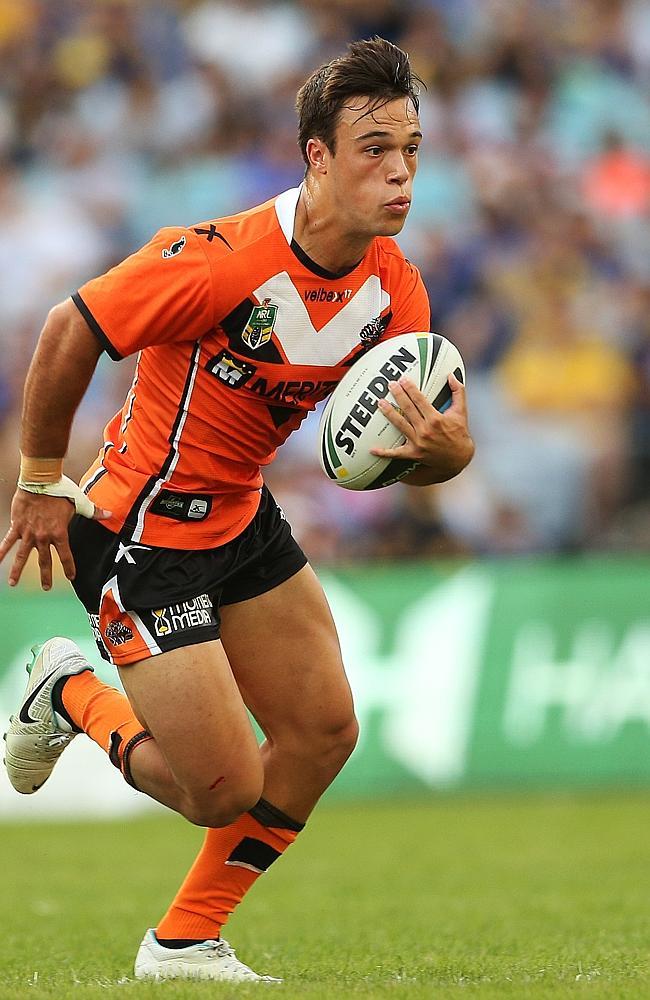 Tigers Luke Brooks in action.