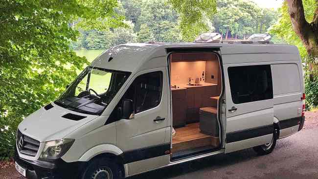 Campervan conversion: Man turns builder's van into $70k campervan ...