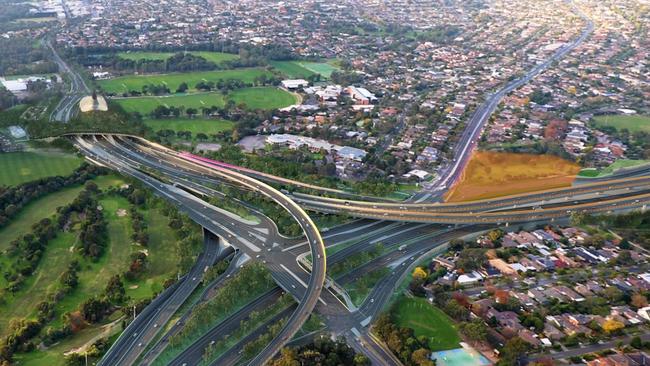Agencies in charge of the Andrews government’s two biggest road projects will be abolished in a major restructure. Picture: North East Link Project