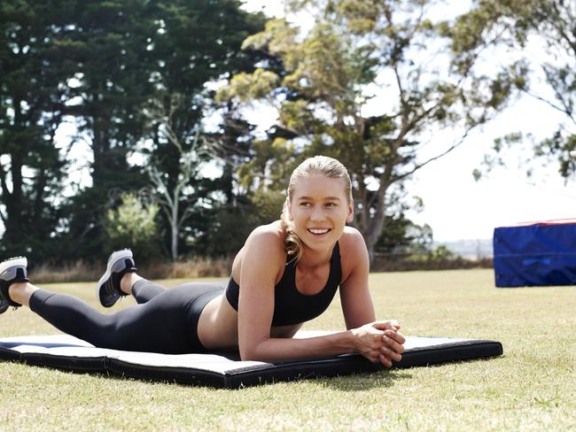 Eleanor Patterson at a training session. Picture: Swisse