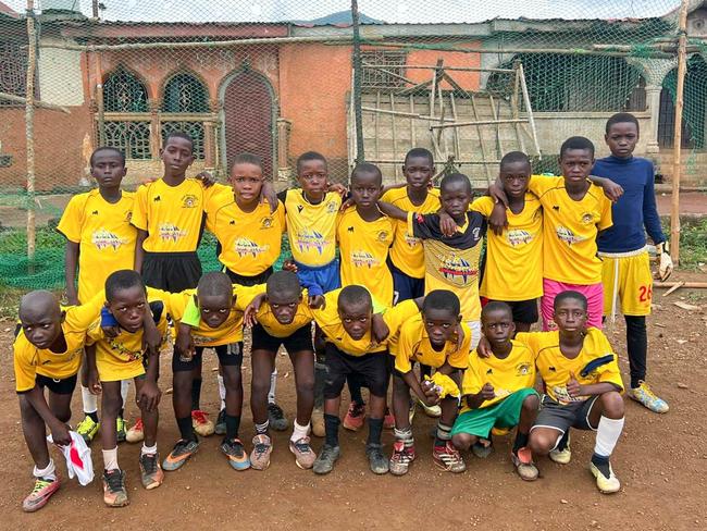 Edge Hill United donate kits from previous seasons to the Lowcost Housing Community Football Club in Sierra Leone, Africa.Credit: Edge Hill United Social Media