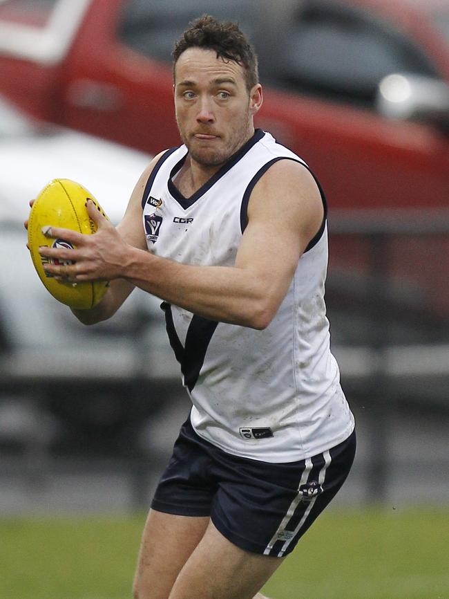 Strathmerton’s Tim Looby regularly represented Vic Country when he played for Shepparton United in the GV league. Picture Yuri Kouzmin