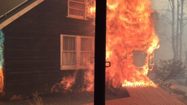 Robert Logie watched his house of 42 years burn to the ground on Monday.