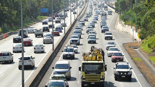 No matter who wins the next election, congested sections of the M1 will receive upgrades. Picture: AAP/John Gass