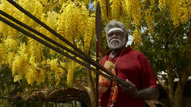Mulka Independent MLA Yingiya Guyula in Gapuwiyak, Northern Territory. Picture: Rebecca Parker