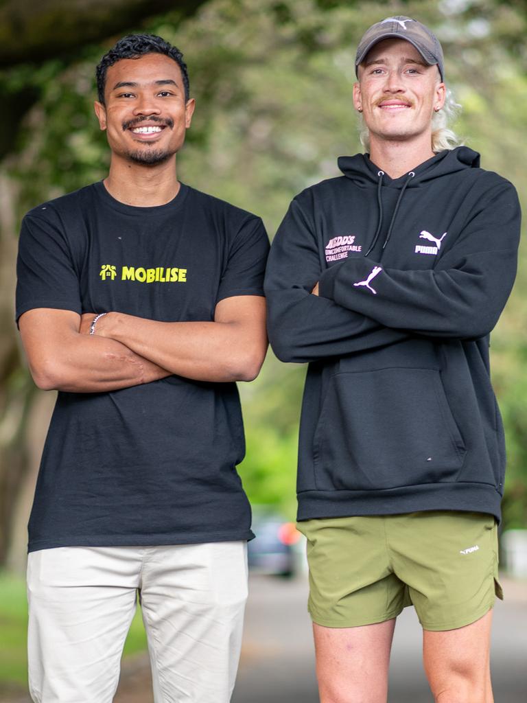 Brockmann (right) with We are Mobilise CEO Noah Yang. Picture: Thomas Lisson