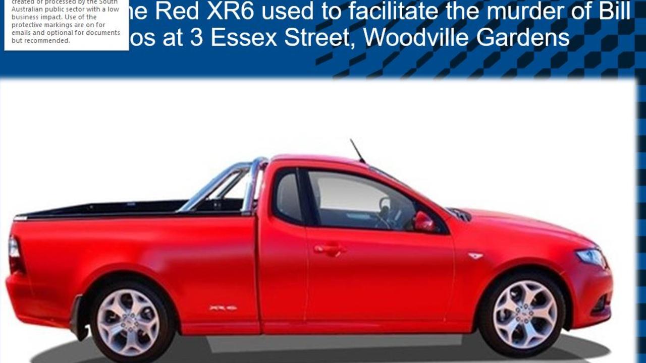 A red XR6 Ford ute.