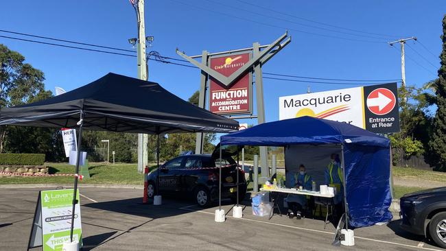 The drive through set up. Picture Amy Ziniak