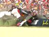 F1 star in horror scene as car flips into cage