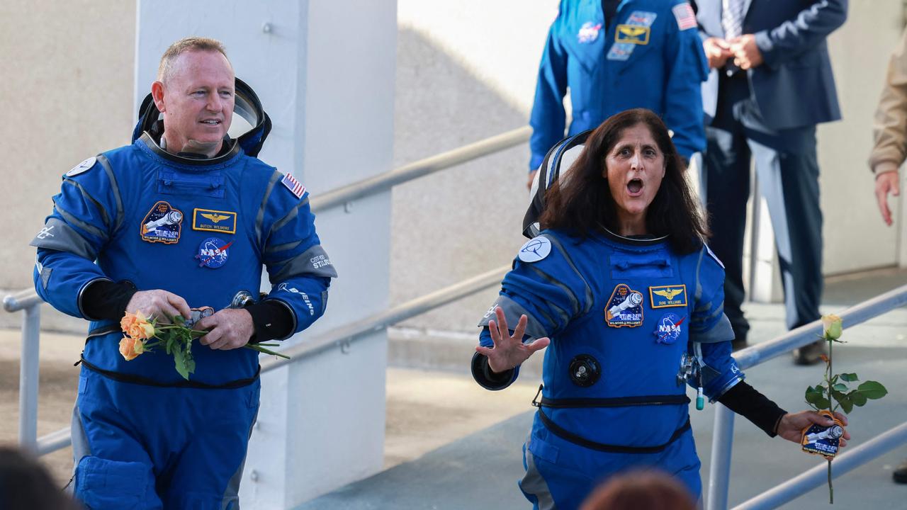 Astronauts Suni Williams and Butch Wilmore will remain aboard the International Space Station until at least July 2. Picture: AFP