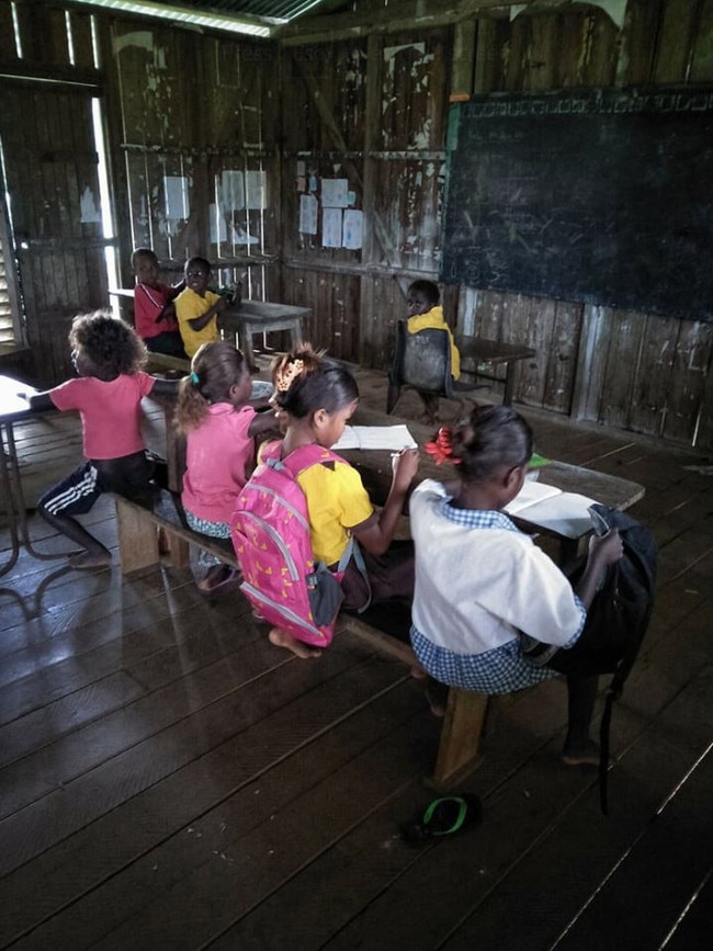 Haâ’apai Village School services five villages fringing the Roviana Lagoon, and is an essential education pathway for young children in the region. Picture: AIP Collective