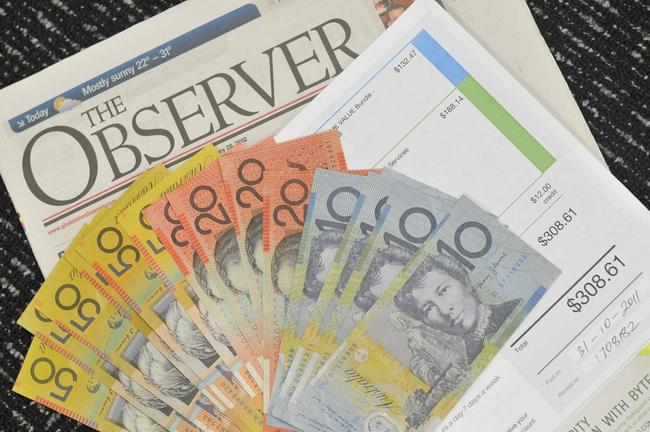 The Observer wants to help you bust your bills. Photo Christopher Chan/The Observer. Picture: Christopher Chan GLA210212BUST