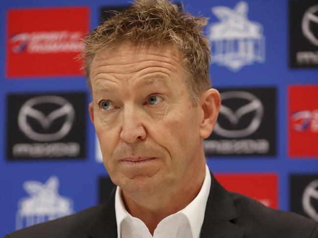 Sacked former North Melbourne coach David Noble was among those who led St Kilda’s review. Picture: Alex Coppel