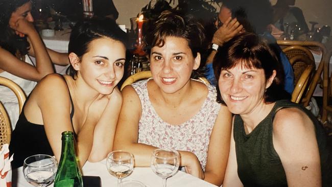 Pia Miranda, Melina Marchetta and Kate Woods at the Taormina Film Festival in 2003. Source: Supplied