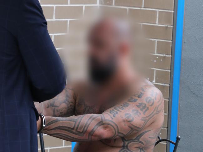 Six alleged bikies have been arrested in relation to a brazen daylight shooting in Sydney last year. The six men were arrested as a series of 12 search warrants were executed across the city on Friday in relation to a Marrickville shooting last year that left two men in hospital. Picture: NSW Police