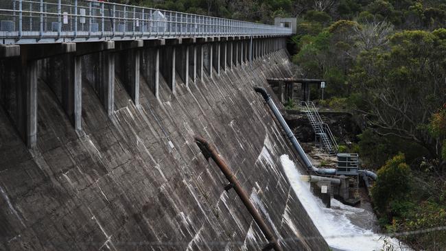 The Manly Dam, in drier times.