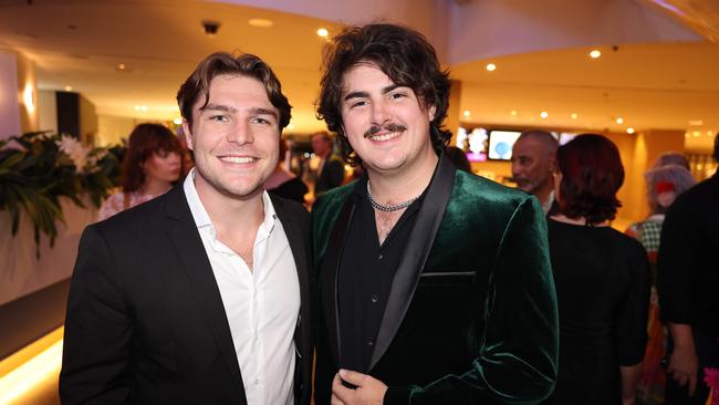 Bryce Marchant and Callun Harverson at the Screen Forever SPA Awards at The Star Gold Coast for Gold Coast at Large. Picture, Portia Large.