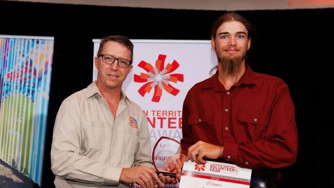 Kel McLachlan received the NTSESVA Emergency Services Youth Volunteer of the Year Award.