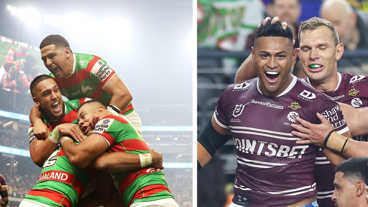 Souths got off to a blinder in the second half, only for the Sea Eagles to romp past. Photo: Getty Images