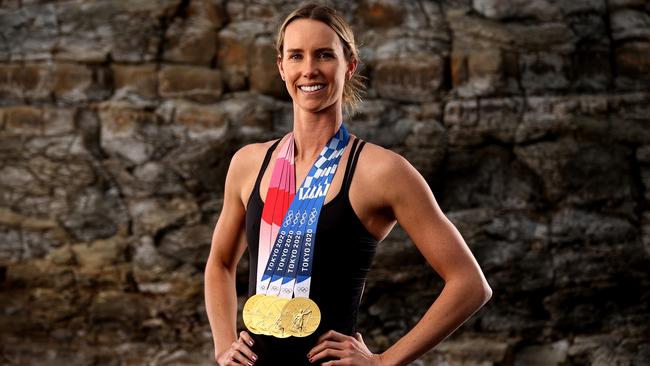 Emma McKeon became our greatest Olympian with a record haul of medals at Tokyo. Picture: Brendon Thorne/Getty Images