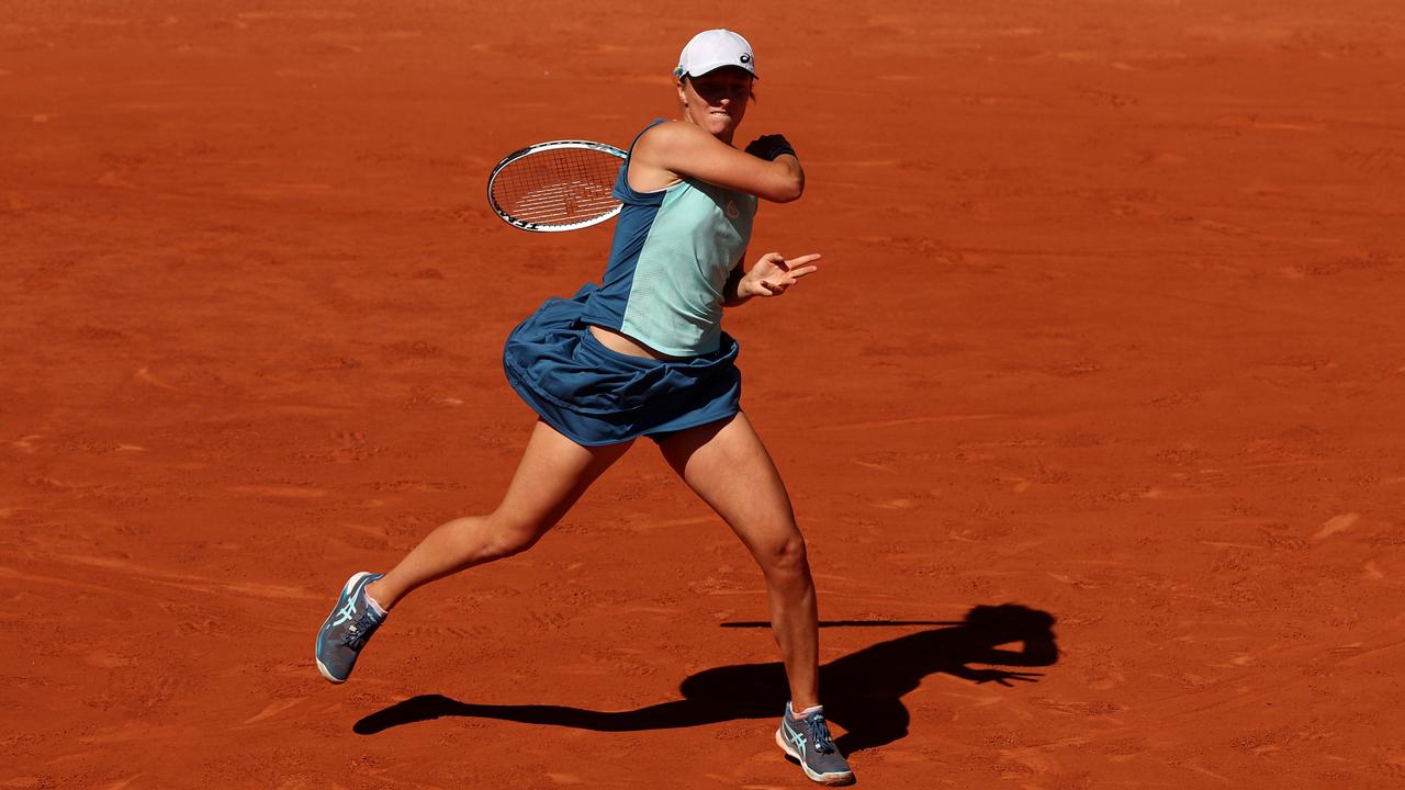 Iga Swiatek was unhappy with Mauresmo’s comments. (Photo by Clive Brunskill/Getty Images)