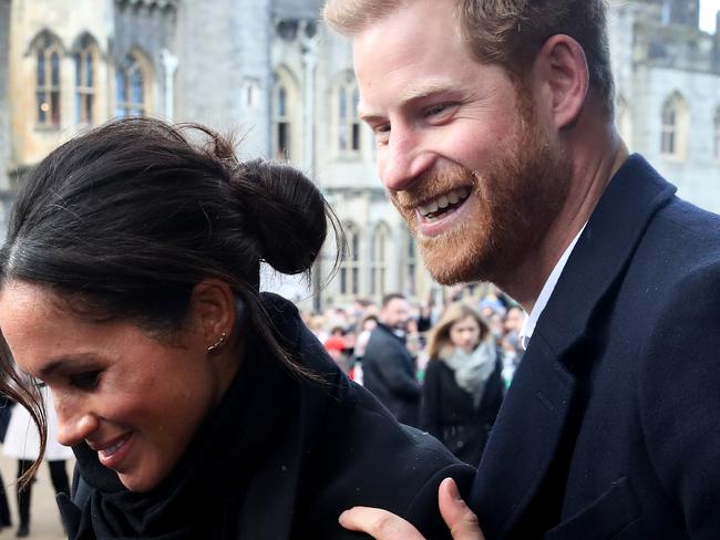 Meghan also met girls taking part in a program designed to help girls get more involved in sport. Picture: Chris Jackson/Getty Images.