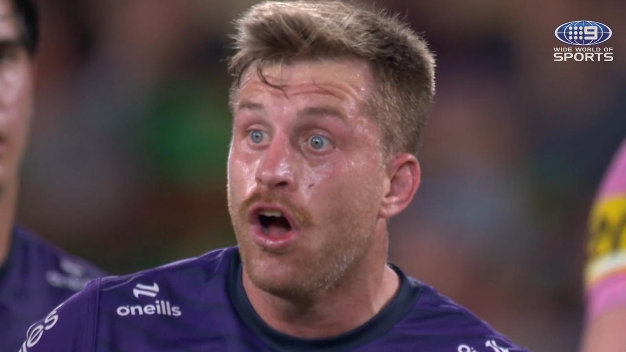 Cam Munster's reaction to the bite call.