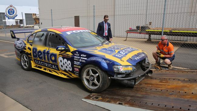 A V8 Supercar along with a GT Monaro, a tractor and seven motorbikes were found by police.