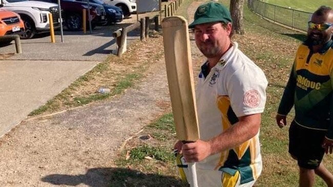 Ben Williams walks off after making 106no for Moorooduc. Picture: Facebook