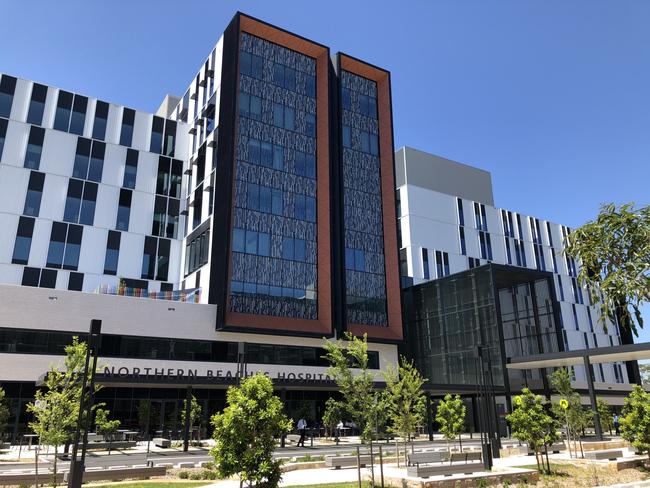 Exterior of Northern Beaches Hospital in Frenchs Forest. Picture: Julie Cross