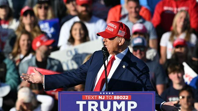 Former US President and 2024 Republican presidential candidate Donald Trump speaks during a campaign rally in Wildwood, New Jersey, on May 11, 2024. (Photo by Jim WATSON / AFP)