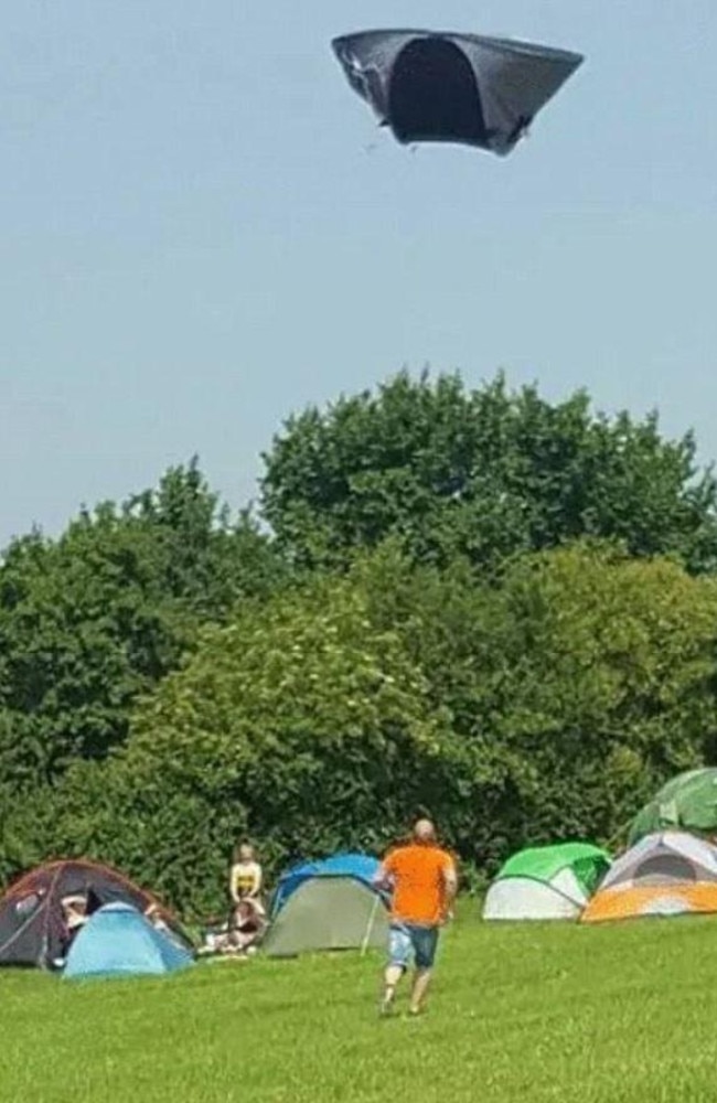 There’s one thing worse than camping, and that’s when your tent blows away before you’ve even got inside it.